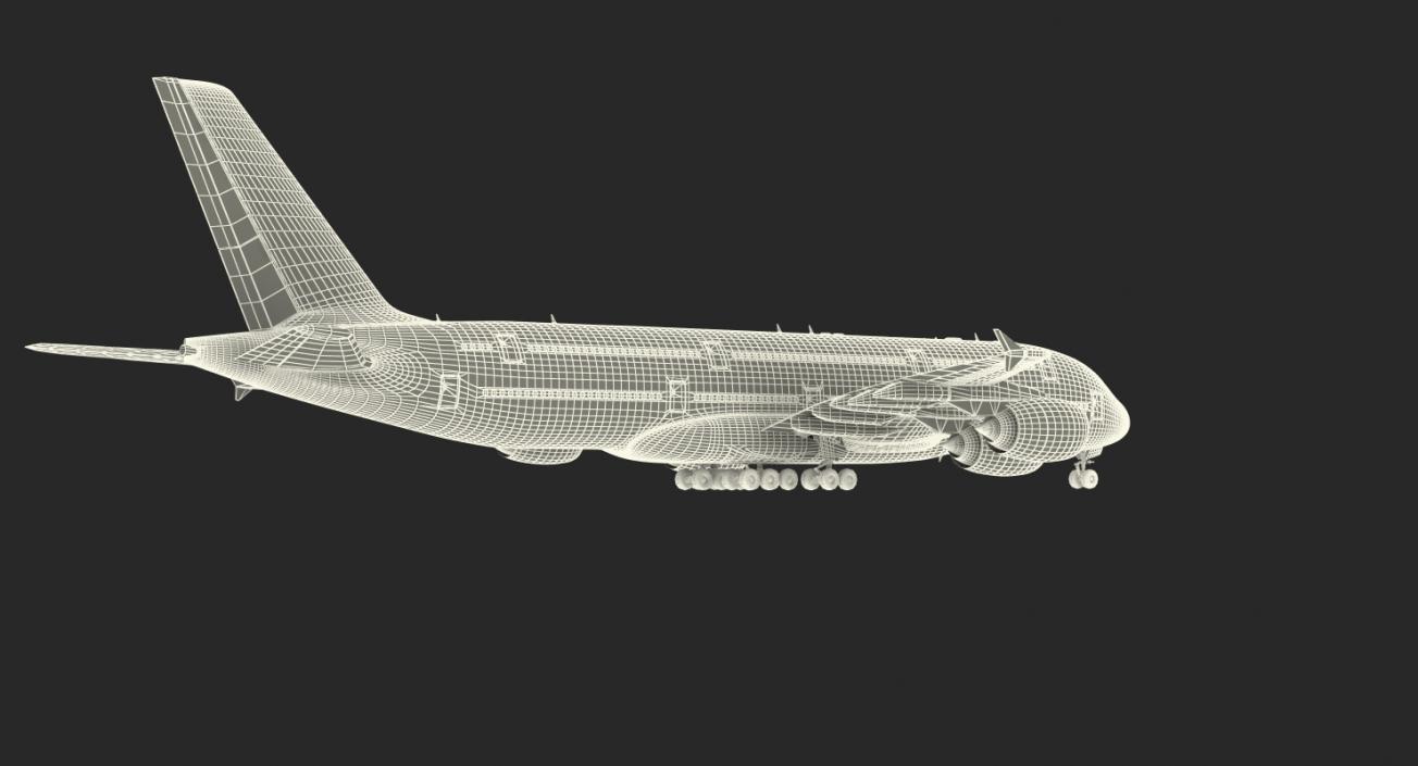 Airbus A380-1000 Air France 3D